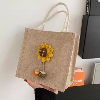 Летняя маленькая свежая сумка-ланчбокс женская на плечо маленькая сумка-сачель женская модная для выхода в свет портативная сумка-тоут тренд