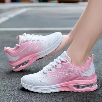 Summer Sneakers Women Running Sneakers Fashion Breathable Wear-reaiatant Air-cushion Trainers Basketball Sport Shoes Casual Shoe 36