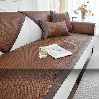 Летняя диванная подушка Qingru летний спальный коврик чехол для дивана нескользящий прохладный дышащий чехол для дивана ткань полотенце для спинки 60*60cm
