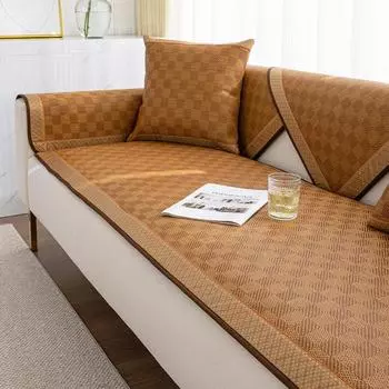 Летняя диванная подушка Yusheng летний спальный коврик чехол для дивана нескользящий прохладный дышащий чехол для дивана ткань полотенце для спинки 60*60cm
