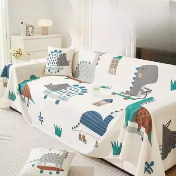 Summer Sofa Towel Fresh Cartoon Creative Full Shop Dustproof Cover Cloth High Sense Non-Slip Sofa Cover Cushion 180*130cm