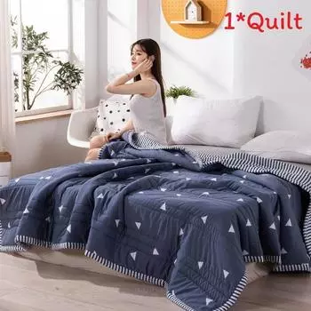 Summer Strawberry Flower Deer Print Quilt Bedding With Polyester Fill For Indoor Style A,100*140cm