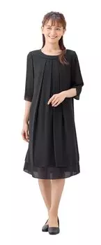 Summer summer black formal mourning formal [Margaret Gold] wear, material, washable, one-piece dress, women s, wear, wear, wear, weddings, funerals, чёрный