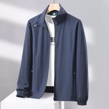 Summer Sun-protective Clothing Men s Breathable Jacket Ice Silk Quick-dry Men s Clothes Thin Single-layer Quick-dry UV Jacket 6XL