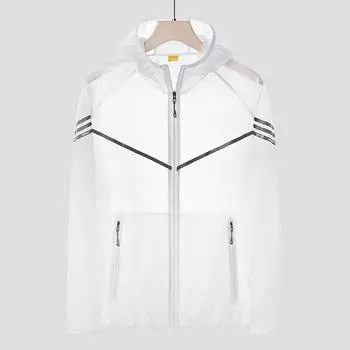 Summer Sunscreen Clothes Men s Loose Breathable Thin Hooded Jacket Outdoor Quick-drying Top M