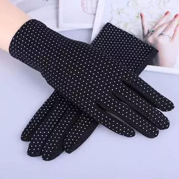 Summer Sunscreen Thin Driving Short Gloves Sun Protection Gloves