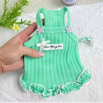 Summer Thin and Breathable Teddy Bichon Frise Dog and Cat Pet Clothing XS