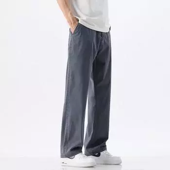 Summer Thin Jeans Men s Hanging Anti-wrinkle Tianshi Cool Loose Straight Trousers 28