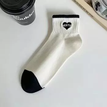 Summer Thin, Short Cotton Socks for Women, Breathable Boat Socks, Sweat-absorbing and Moisture-absorbing Socks, Sports Socks for The Academy 1 pair