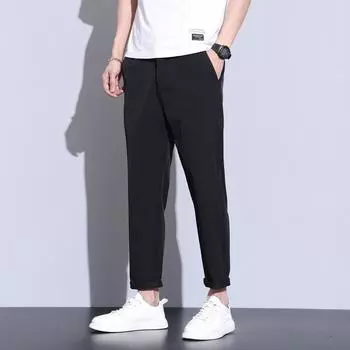 Summer Thin Straight-leg Business Versatile Slim Men s Casual Pants Korean Style Pants Men s Casual Pants 28