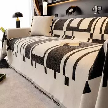 Летний трехместный диван-одеяло, одноместный чехол для дивана из шенилла, пылезащитный чехол от царапин, тканевый диван-одеяло, коврик 180x130