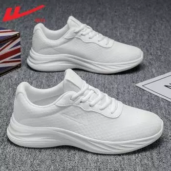 Summer trendy cool black men s shoes refreshing breathable light sports shoes light comfortable low-key casual shoes 39