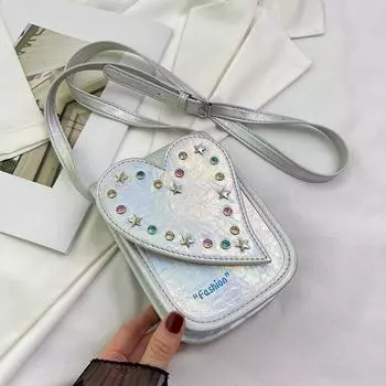 Летняя модная мини-сумка для телефона из искусственной кожи для девочек, симпатичный кошелек с клапаном для губной помады, женские простые повседневные сумки через плечо