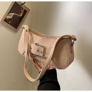 Летние модные однотонные сумки через плечо для женщин, новые квадратные сумки в стиле ретро, универсальные сумки для поездок на работу и обратно, женская сумка через плечо (20cm<Max Length<30cm)
