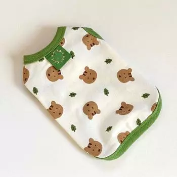 Summer two feet cute pattern full of collar vest suitable for small and medium-sized dogs pet clothes can be customized XS