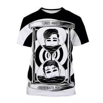 Summer Unus Annus 3D Printed T-shirt Men Women Short Sleeve T shirt Funny Punk Unisex Kids Street Tops Oversized 100-6XL M