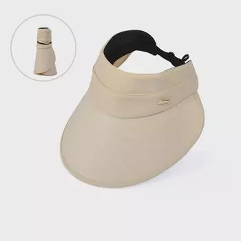 Summer Vinyl Big Brim Sun Shade Sun Protection Hat Children Outdoor Fashion K-style All-Matching Foldable Air Top Hat 8540 khakis