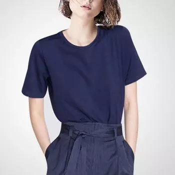Summer Wear Fashion Slimming Stripes Elegant Professional Shorts Navy blue (Tops) XL