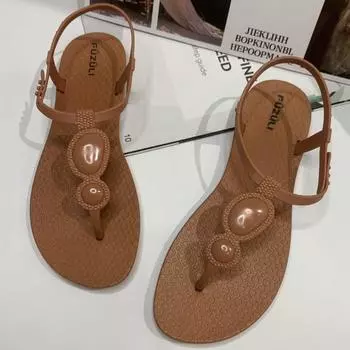 Summer Woman Shoes Sandals Platform Women Shoe Casual Women s Shoes Non-Slip Walking Shoes Open Toe Female Footwear Women Sandal 36-37 бежевый