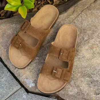 Summer Women Casual Slippers Flats Flip Flops Shoes 2024 New Fashion Dress Beach Sandals Brand Walking Slides Female Zapatillas 35 бежевый