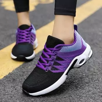 Summer Women Mesh Breathable Casual Sneakers Lace-Up Vulcanized Shoes Ladies Platform Sport Shoes Female Tennis Shoes 35 чёрный