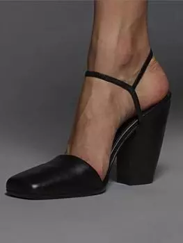 Летние женские новые толстые босоножки на высоком каблуке с квадратной головкой, модные женские удобные туфли большого размера для весны и осени 35