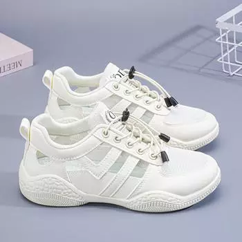 Summer women s shoes new breathable mesh shoes hollow sandals women s versatile sports and leisure little white shoes women s tide 35