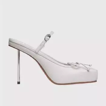 Летняя женская обувь 2024, модные женские шлепанцы с квадратным носком, пикантные уличные шлепанцы на тонком высоком каблуке, простые универсальные туфли на высоком каблуке для выпускного вечера 34 чёрный