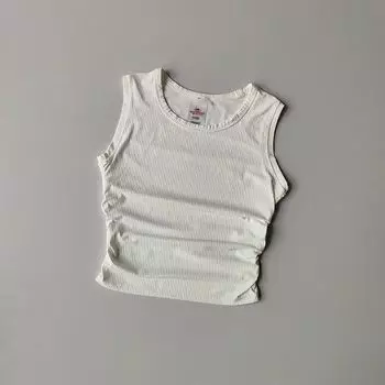 Summer Yoga Clothes for Women 2025 New Arrival Women Ruched Silm Slim Looking Quick-Drying Sports Running Fitness Top Outwear White S(80-95)