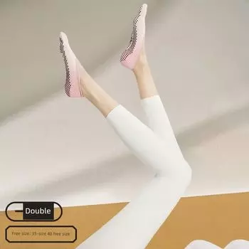 Summer Yoga Socks Non Slip Professional Female Pilates Socks Summer Thin Indoor Sports Training Special Five Fingers [1 pair of Non Slip grip] with five fingers_pink