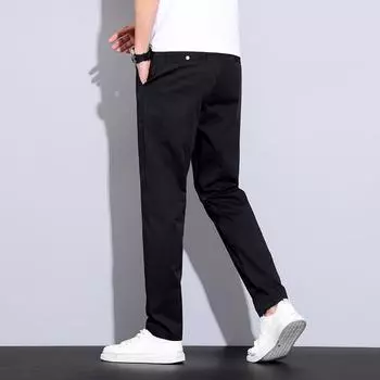 Summer Youth Casual Pants Slim-fitting Small Straight Pants Men s Spring and Autumn Men s Trousers Trousers 28