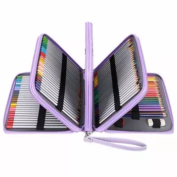 Sumnacon 202 шт. PU цветной карандаш большой ручки карандаш цветной канцелярский карандаш легкий фиолетовый продукт это только карандаш карандаши не футляр, фиолетовый