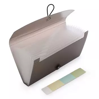 Sumnacon Document 13 Receipt Large Bill Coupon File 13 Document Настольное хранилище купонов Файл для предотвращения скимминга, Карманы, Держатель, Емкость, Держатель,