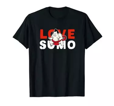 Sumo sumo SUMO sumo wrestler sumo wrestler illustration cute character T-shirt чёрный