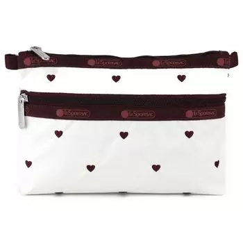 Сумочка 7105 КОСМЕТИЧЕСКИЙ КЛАТЧ HA83 BERRY HEART EMB [LeSportsac] [item]