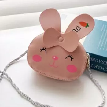 Сумочка через плечо с изображением животных из мультфильмов для девочек, круглая сумка на молнии, сумки через плечо