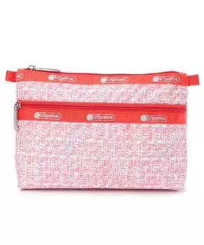 Сумочка COSMETIC Weave Pink [LeSportsac] [Официальная] CLUTCH/7105