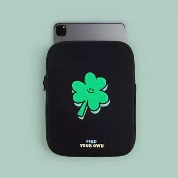 Сумочка для ноутбука с вышивкой_Happy Clover (iPad 11/13/15 дюймов)