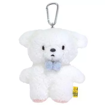 Сумочка для пропуска Sunlemon Fluffy Tatton для собак, белая, 12 x 5 x 19 см, разные карточки, шнур в комплекте, товары для животных и собак, держатель микросхемы, маленький карабин, катушка P-9402