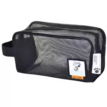 Сумочка Snoopy Peanuts Mesh Pouch Большая отдельно стоящая легкая портативная компактная косметичка Косметичка Дорожная косметичка Большая вместительная косметичка