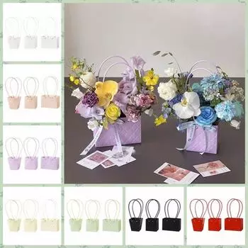 Сумочка Упаковочная сумка для букета Бумажный пакет Цветочная сумка Сладкая цветочная коробка Цветочная упаковка