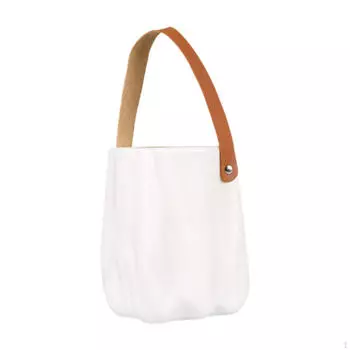 Сумочка Ваза Центральная часть Украшение стола Подарок на день рождения Цветочная композиция Современная декоративная белый