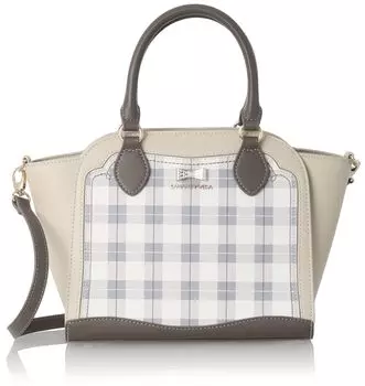 Сумочка в клетку Bijou Ribbon Handbag 00072310150592 Серый [Samantha Vega] Женская