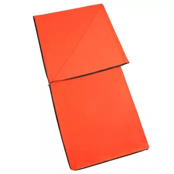 Sumolux Внутренний флисовый спальный мешок Shruff Одеяло Одеяло Большое теплое многофункциональное для сна на коленях на открытом воздухе в машине Моющийся конверт Тип Оранжевый