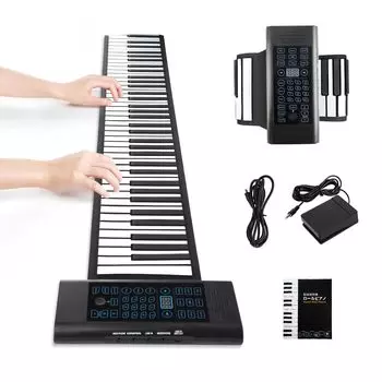 SumWind Roll 88 Chord Electronic для практики хранения ног японское руководство в комплекте пианино, клавиши, клавиатура, совместимо, пианино, встроенный динамик,