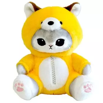 Sun Arrow mofusand Potetama Мягкая игрушка Fox Nyan Grey
