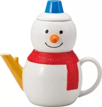 Sun Art Cute Tableware Teapot Cup Tea SAN2269 Snowman & (Single Set)