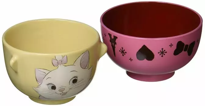sun art Набор суповой миски и миски для риса Disney Marie Mini 200 мл Crayon Touch Сделано в Японии «Коты-аристократы» SAN3289-3
