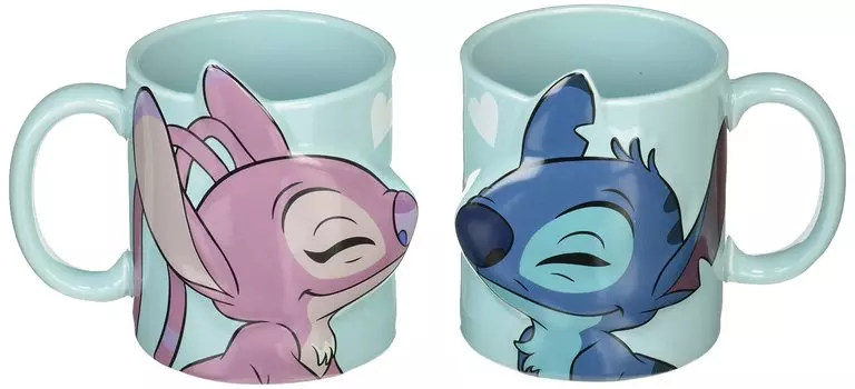 sun art Пара кружек Disney Stitch 300 мл SAN3390