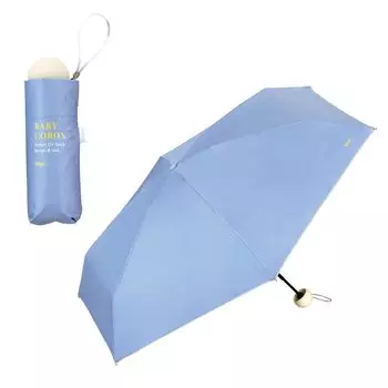 Sun Blackout Baby Blue Light UV Heat Rain or Folding Umbrella for and and Colorful for Product [2025] Wpc. Umbrella, Cologne, Mini, (100% Blocking, синий